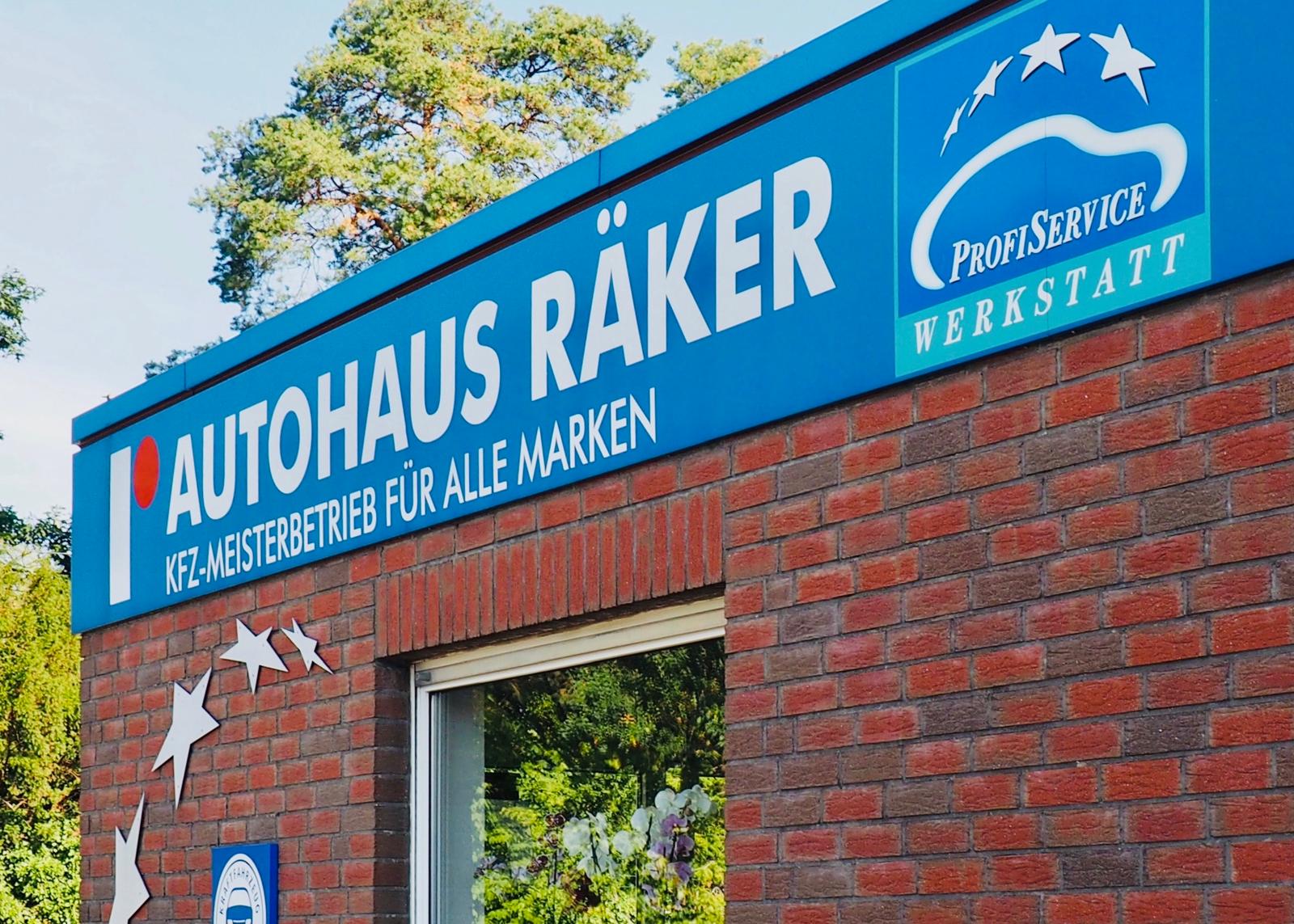 Schild Autohaus Räker